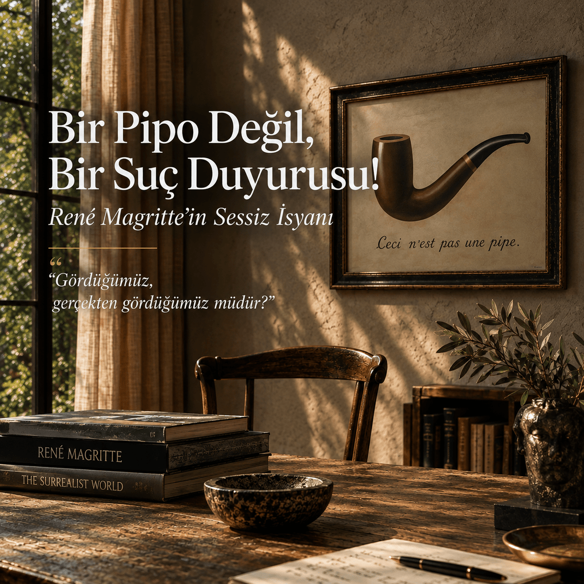 Bir Pipo Değil, Bir Suç Duyurusu! René Magritte'in Sessiz İsyanı - CHERX