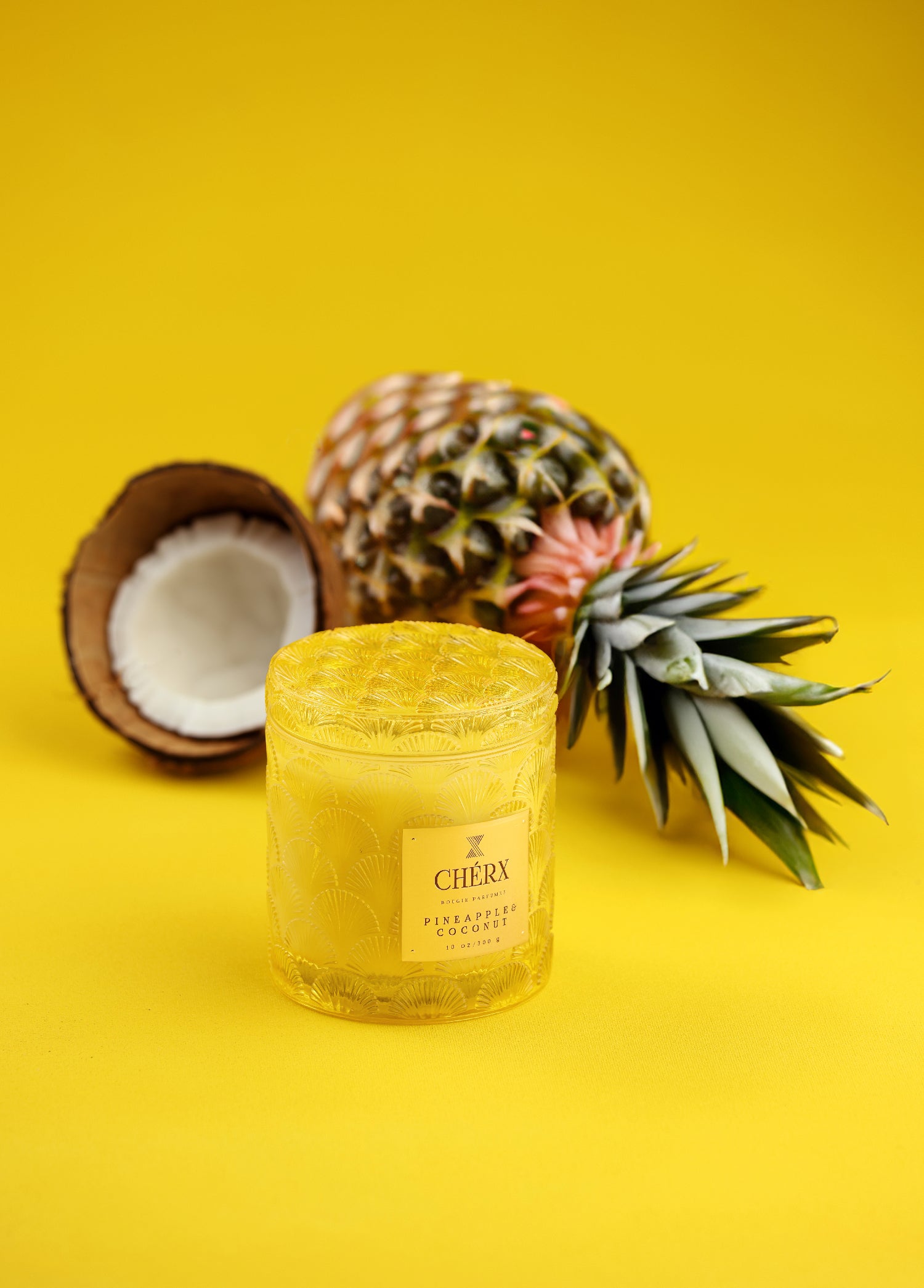 Pineapple & Coconut Glass Jar Candle