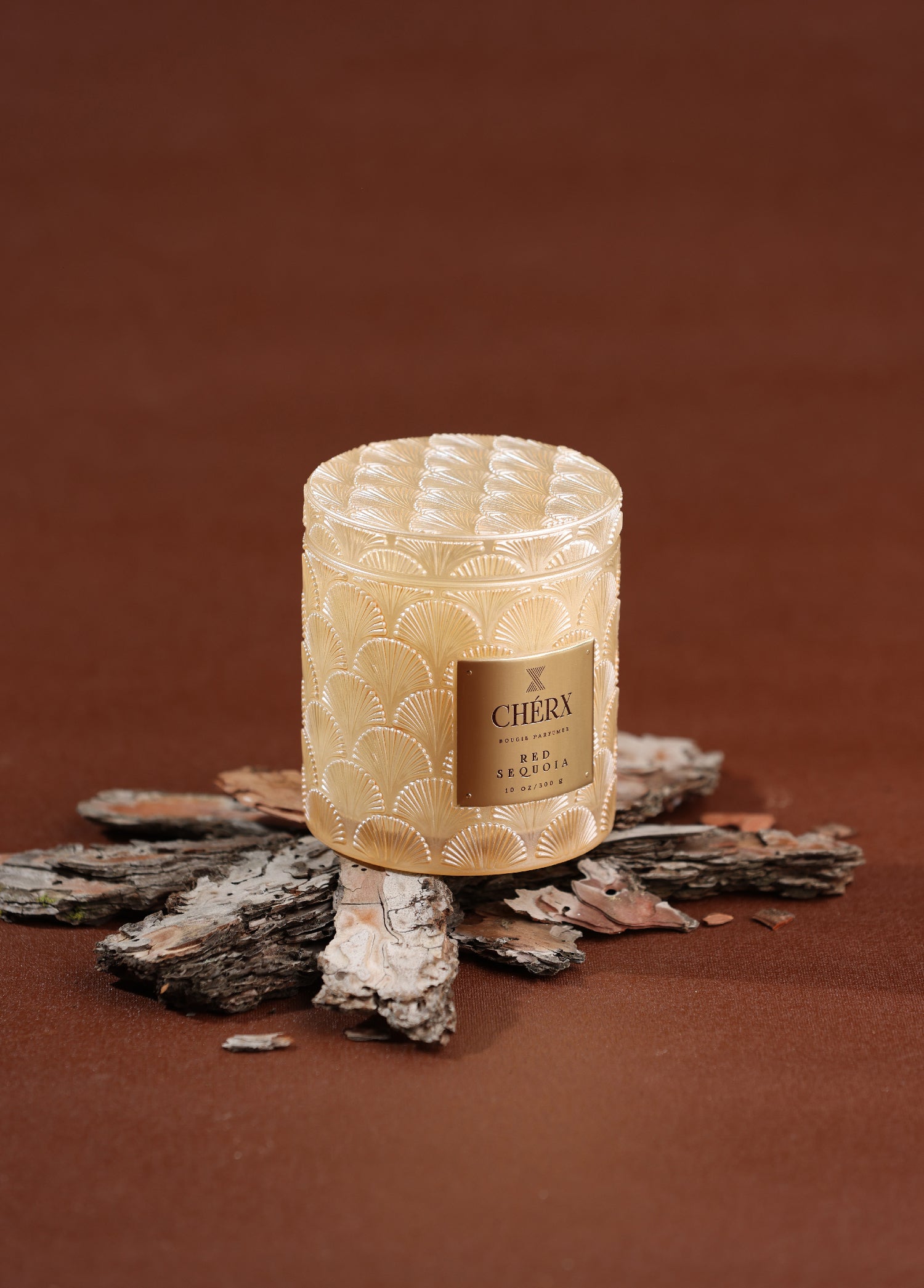 Red Sequoia Glass Jar Candle